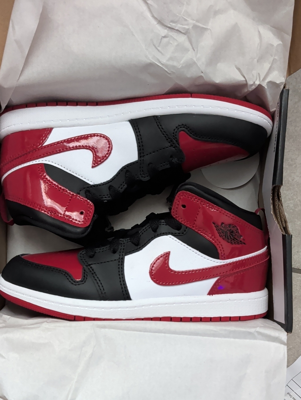 Jordan Kids High-Top Sneakers in Red/Black/White